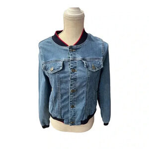 UnionBay Blue Jean Denim Y2K Fashion Jacket Juniors size Medium